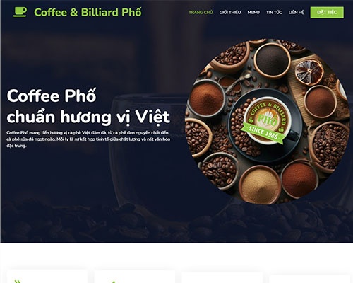 Website Coffee Phố